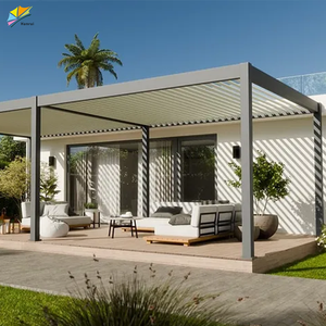 <span class=keywords><strong>Toldo</strong></span> Automático de Aluminio para Exteriores, Ecológico, con Recubrimiento en Polvo, para Patio, Balcón, Terraza, Gazebo, Arcos, Puentes, Pérgola - Product Image 4