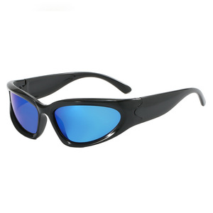 Lunettes de soleil Cyber Steampunk européennes et américaines <span class=keywords><strong>HLC</strong></span>, protection UV, lunettes fantaisie pour hommes et femmes, sports et événements punk, cosplay - Product Image 6