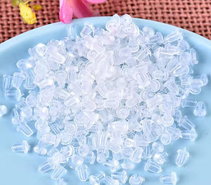 Transparente 5mm Pendientes Backs 5000 unids/bolsa Goma de silicona suave Accesorios de joyería Bullet Stopper Ear Plug Nuts Prevenir Alergias Seguridad - Product Image 6