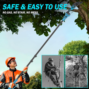 3-Trong-1 Công Nghiệp Điện Vườn Bộ Kính Thiên Văn Có Thể Mở Lại Pin Powered Không Dây Cực Cưa Lá Blower - Product Image 4