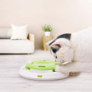 Juguete Electrónico Interactivo para Gatos con Plumas Giratorias, Ecológico, Moderno y con Diseño de Dibujos Animados - Product Image 6