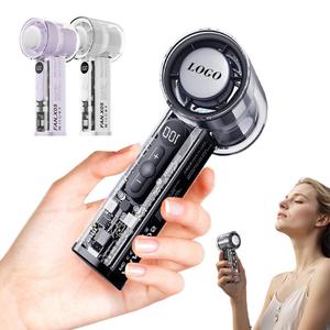พัดลมมือถือ LED รุ่นใหม่ 0728 ความจุแบตเตอรี่ 1200mah ปรับความเร็วได้ 100 ระดับ ชาร์จเร็วแบบ Type C พร้อมระบบทำความเย็นด้วยเซมิคอนดักเตอร์ สำหรับเรือเดินทะเล - Product Image 4