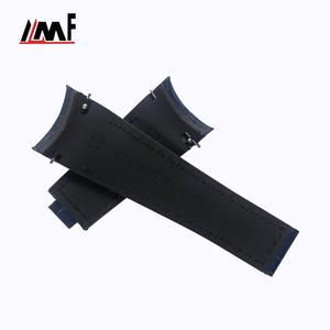 Correa de Reloj de Cuero de Becerro Genuino de Primera Calidad, con Textura de Piel de Cocodrilo, Resistente al Sudor, de 20 mm, con Borde Acolchado y Opción de Logotipo Personalizado - Product Image 3