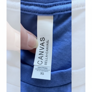 เสื้อยืดผ้าแคนวาสลาย Bbella + สำหรับชายและหญิงเสื้อยืดผ้านุ่มใส่สบายและสดชื่นเสื้อยืดผ้าฝ้ายปั่นวงแหวน - Product Image 1