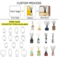 Diffuseur de parfum en verre de luxe, naturel, écologique, DIY, longue durée, parfum d'ambiance pour la maison, aromathérapie