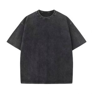 Vente en gros de t-shirts personnalisés grande taille pour hommes 100% coton chemises vierges à imprimé vintage col rond pour hommes - Product Image 6