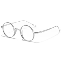 Estuche para Gafas de Titanio Puro de Fábrica, Ultraligero, Anti-luz Azul, Sin Montura, Diseño Óptico Vintage, Alta Calidad, Precio Económico al por Mayor