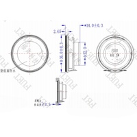 IPX7 36MM Dia 5W Pilote de haut-parleur à gamme complète 4Ω ± 15% Impédance 270HZ Aimant en néodyme 84dB Haut-parleur multimédia pour appareil domestique intelligent