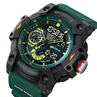 STRYVE 8029 Montre de sport pour homme, étanche, LED, numérique, chronomètre, grand cadran, horloge pour homme, 8029 Relogio Masculino, montres pour homme
