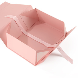 Caja de Regalo Plegable de Papel Especial, Cierre Magnético, Artística, Pequeña, Rectangular, para el Día de San Valentín, con Lazo, Impresión Personalizada - Product Image 3