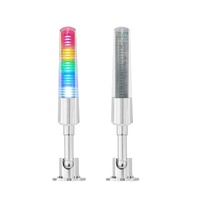 Lampu Menara Sinyal ONN-M4S-F 5-lapis 5-warna Alas Lipat Kap Lampu Ganda LED Cantik Buatan Pabrik Grosir