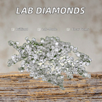 Diamantes Sueltos de Laboratorio de 3.1-3.5mm, Corte Brillante, Color D Blanco, Claridad VVS1 por Quilate, Corte Excelente, Origen CN/GUN