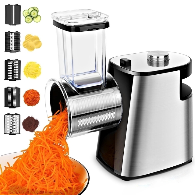 Electric Household Stainless Steel Multi-Function Fruit & Vegetable Cutter Slicer Shredder High Efficiency Chopping Tool