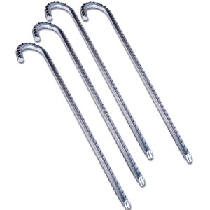 Piquets <span class=keywords><strong>de</strong></span> barres d'armature galvanisée sans rouille, crochets en forme <span class=keywords><strong>de</strong></span> J, ancre au sol, piquets <span class=keywords><strong>de</strong></span> tente en acier inoxydable, piquets <span class=keywords><strong>de</strong></span> <span class=keywords><strong>jardin</strong></span> <span class=keywords><strong>pour</strong></span> clôture - Product Image 1