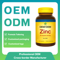 Capsules de zinc pour hommes |   Complément alimentaire personnalisé pour la santé de la prostate : capsules de calcium, magnésium et zinc – Fabrication en marque blanche