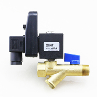 Vanne solénoïde de vidange automatique électronique OPT-B AC220V 24V 1/2'' pour réservoir d'eau et compresseur d'air