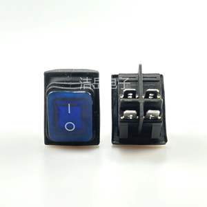 Interruptor Basculante KCD4 Impermeable de 6 Pines y 3 Posiciones con Luz Indicadora IP65 para Equipos Industriales 16A 220V con Terminal de Tornillo - Product Image 4