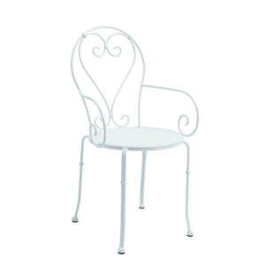 Mobilier <span class=keywords><strong>de</strong></span> café <span class=keywords><strong>blanc</strong></span> vintage bon marché Ensemble table et chaises <span class=keywords><strong>de</strong></span> <span class=keywords><strong>jardin</strong></span> en métal en <span class=keywords><strong>fer</strong></span> <span class=keywords><strong>forgé</strong></span> - Product Image 4