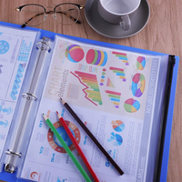Pochette de classement personnalisée multicolore avec fermeture éclair, étanche, pour passeport, documents professionnels, reçus, format lettre, pour classeur