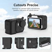 Étui de protection en silicone noir découpé avec précision pour caméra sportive Insta360 GO Ultra, protection contre les chutes
