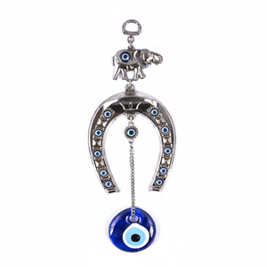 <b>Elephant</b> Wall Hanging <b>Decoration</b> With Hand made Glass Evil Eye From TURKEY - Product Image 2