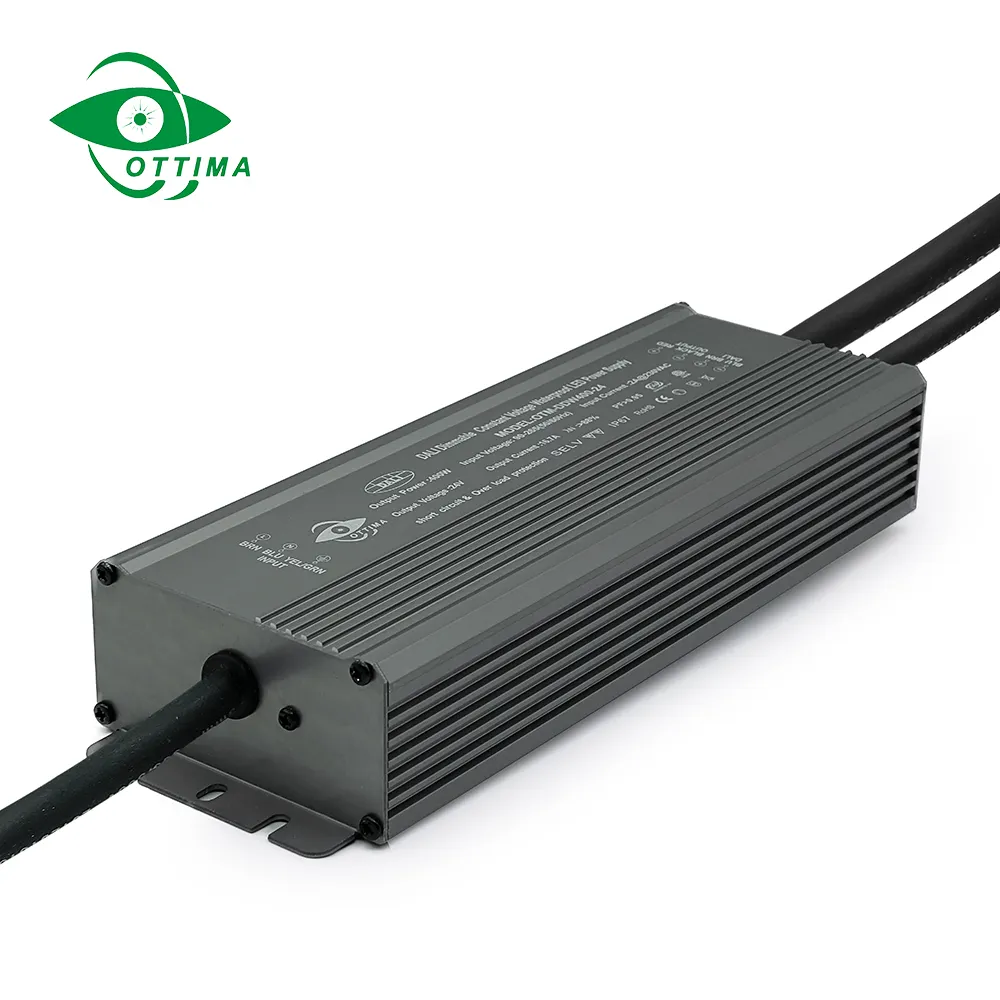 Sabit voltaj Dali karartma led sürücü su geçirmez elektronik led sürücü IP67 anahtarlama gücü 400W kaynağı 16.67A