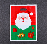 Sac d'emballage jetable personnalisé en aluminium et PE avec fermeture éclair, poignée longue, pour accessoires capillaires, idéal pour Noël