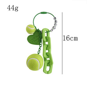 LED Cartoon <b>Doll</b> Tennis Keychains & Pendants <b>Cute</b> Mini Sports Competition Souvenirs Copper Material Safe Design - Product Image 5