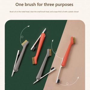 Cleaning <b>Stove</b> Copper Wire Gap Brush Kitchen Tools Dirt Remover Strong Decontamination Household Washing Tool - Product Image 5