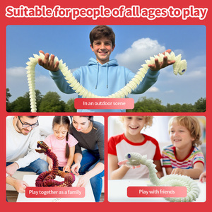 Juguete de Serpiente Congelada Impresa en 3D, Ecológica, de Gran Tamaño (130 cm/51 Pulgadas), Flexible, de Plástico, Educativa y Apta para Niños, Éxito de Ventas 2025 - Product Image 5