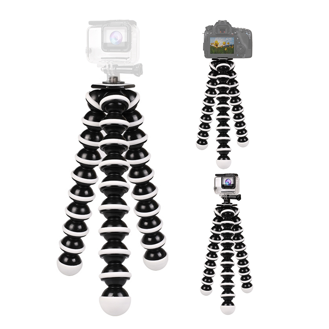 Hongdak Hot Selling S/M/L/XL Size Small Size Phone Tripod Octopus Camera Tripod for Mobile Phone with 1/4 Inch Screw