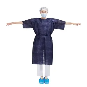 Robes chirurgicales de pyjama de patient jetables de robe d'examen d'hôpital
