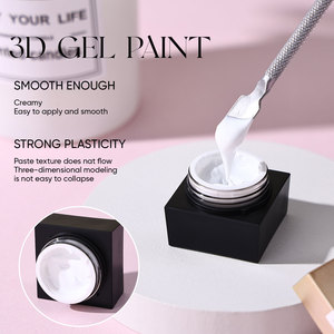 Gel à ongles UV/LED de haute qualité 10 ml, <span class=keywords><strong>peinture</strong></span> 3D, pointe à presser avec colle, étiquette privée, non toxique, végétalien, écologique, usage professionnel - Product Image 2