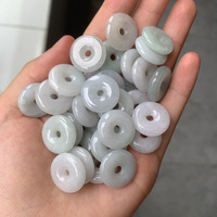 Vente en gros, 20mm, Feng Shui, sécurité birman, Jade, Donut, épais, rond, Jade, Donut, breloque pour la fabrication de bracelets, bricolage