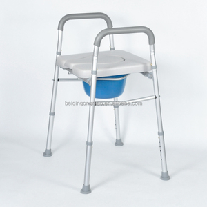 BQ7005D Stand Alone <strong>Toilet</strong> Safety Rail, <strong>Raised</strong> <strong>Toilet</strong> <strong>Seat</strong> <strong>with</strong> <strong>Handle</strong> <strong>Toilet</strong> Safety Frame for Elderly, Handicap and Disabled - Product Image 4