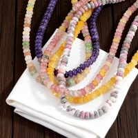 Collier en pierres naturelles pour femmes, collier long en cristal rose, bijoux bohèmes faits à la main, vente en gros