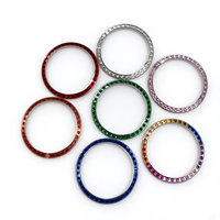 Cinturino in acciaio inossidabile, lunetta in ceramica, quadrante, lancette, vetro zaffiro e lunetta con zirconi/diamanti incastonati — movimento meccanico automatico
