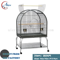 Cage à oiseaux en fer Aier B042, intérieur spacieux, boîte pour animaux écologique, 102x66x159cm, utilisation intérieure/extérieure, design antique, reproduction