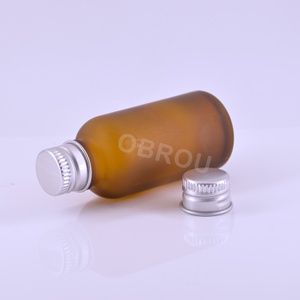 Großhandel 15ml 20ml 30ml 50ml Zylinder Glasflasche Auslaufsicher Ölflasche Schraubverschluss Braun Essenz Flüssigkeit Bernstein Diebstahlsicher Parfümiert - Product Image 3