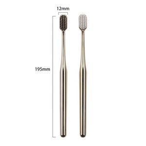 Brosse à dents professionnelle en <span class=keywords><strong>argent</strong></span> et or OEM/ODM avec emballage en boîte en papier - Product Image 3