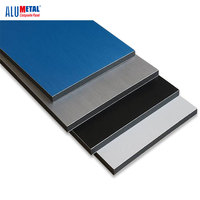 Panneau composite en aluminium PE 4 mm économique, feuille ACP, étanche, ignifuge, signalétique, mur intérieur, directement de l'usine