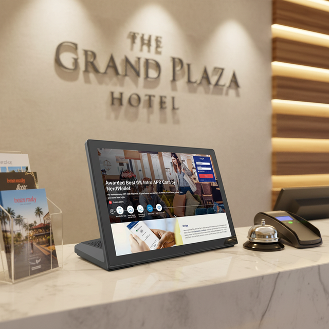 New 8inch L Shape Business Kiosk Android Tablet Pc POE NFC RFID Quad Core Rockchip Touch Screen Restaurant Othering POS Tablets