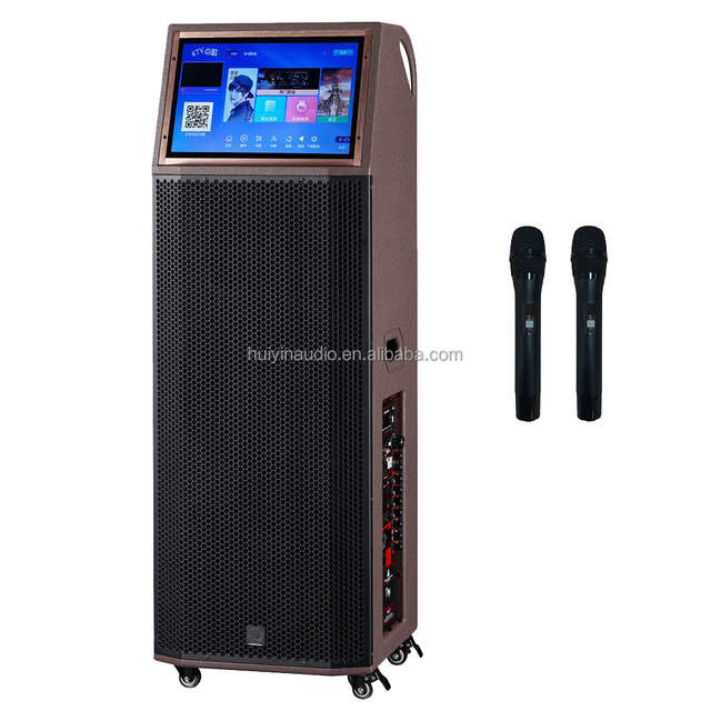 TS212 Active Dual 12 Inch Full Range Speaker with 1000W RMS Big Screen Play Song Wifi Bluetooth Mic Speaker for Outdoor