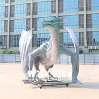 Zigong Chuangying Dragons Avec Ailes Géant Mécanisé Animatronic Dinosaure À Vendre Personnalisé Dinosaure Western Dragon