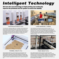 Imprimante jet d'encre intelligente IPS-9610 avec base de données Excel pour le codage de date, de codes-barres et de codes QR