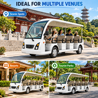 Meilleur prix d'usine pour véhicule électrique à faible vitesse, alimenté par batterie, pour le tourisme, bus touristique à vendre