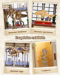 Wooden 3D Puzzle Building with Dinosaur Skeleton <b>Model</b> DIY Assembly Toy for Adults and Teens Static Decoration Craft <b>Kit</b> - Product Image 5