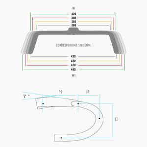 Seraph-Manillar <span class=keywords><strong>Aero</strong></span> HB047 para bicicleta, barra de campo cruzado de peso ligero, integrado, de carbono completo, para marco de grava, 2022 - Product Image 6