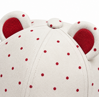 Gorra de Béisbol de 6 Paneles con Visera para Bebés, Unisex, de Poliéster/Algodón, para Niños, Primavera/Verano