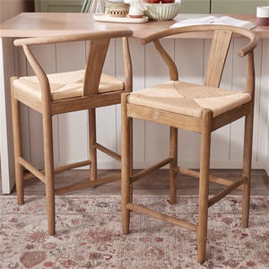 Taburete alto <span class=keywords><strong>de</strong></span> madera para exteriores, muebles modernos <span class=keywords><strong>de</strong></span> cuero para restaurante, patio, precio barato - Product Image 2